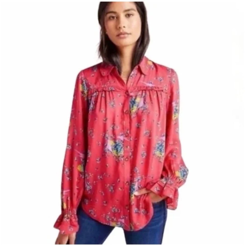 Mauve by Anthropologie Fredericka Top